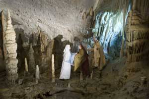 The Live Nativity Scene in the Postojna Cave