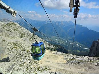 Kanin cable car back in operation