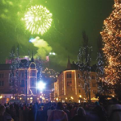 Ljubljana’s festive atmosphere - no matter what the weather