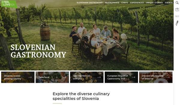 Taste Slovenia national gastronomy website receives gold at the Golden City Gate Awards