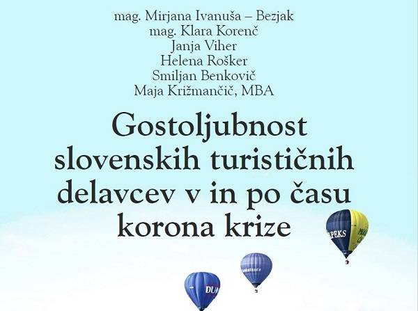 Nova knjiga gostoljubnost slovenskih turističnih delavcev v in po času korona krize