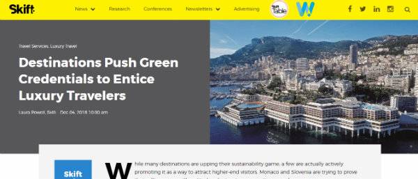 Ameriški medij SKIFT izpostavil slovensko zeleno turistično usmeritev