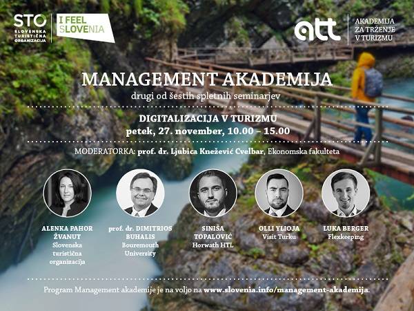 Drugi seminar Management akademije izpostavil digitalizacijo v turizmu