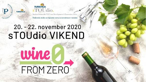Spletno povezovanje slovenskih vinarjev in študentov - sTOUdio vikend WineFromZero 2020