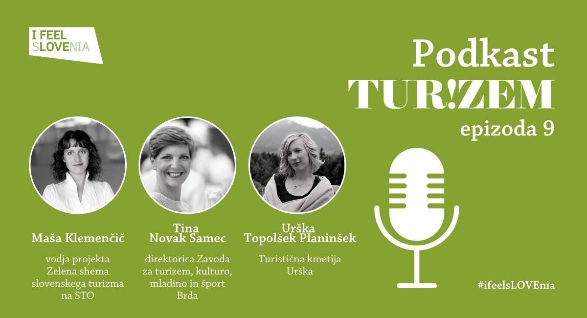 Podkast TUR!ZEM #9: Maša Klemenčič, Tina Novak Samec in Urška Topolšek Planinšek