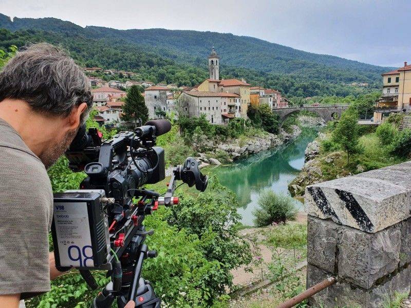 Daniel Rösner, a renowned actor from Germany, films documentary in Slovenia