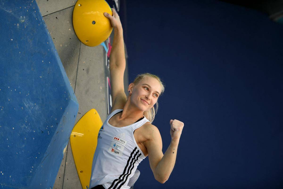 Janja Garnbret wins three gold medals at the European Championship