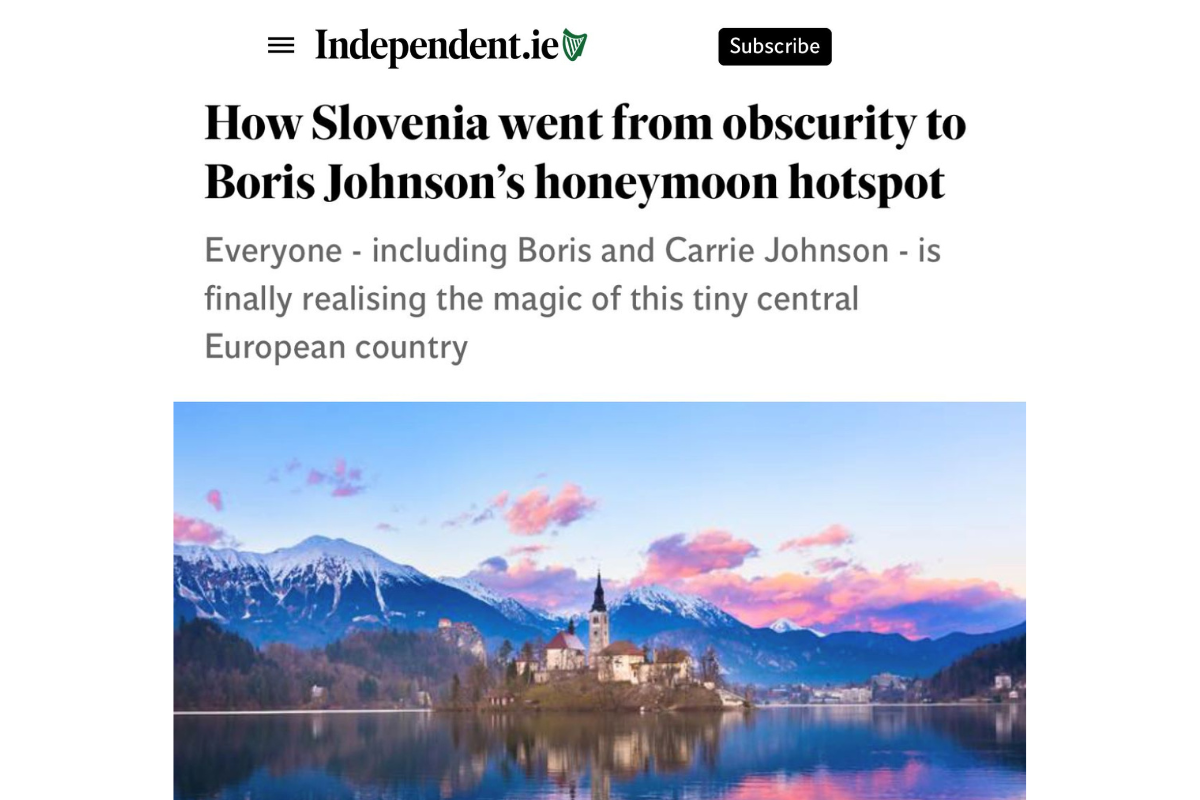 Najpomembnejši britanski mediji o Sloveniji kot odlični destinaciji tako za aktivni kot romantični oddih