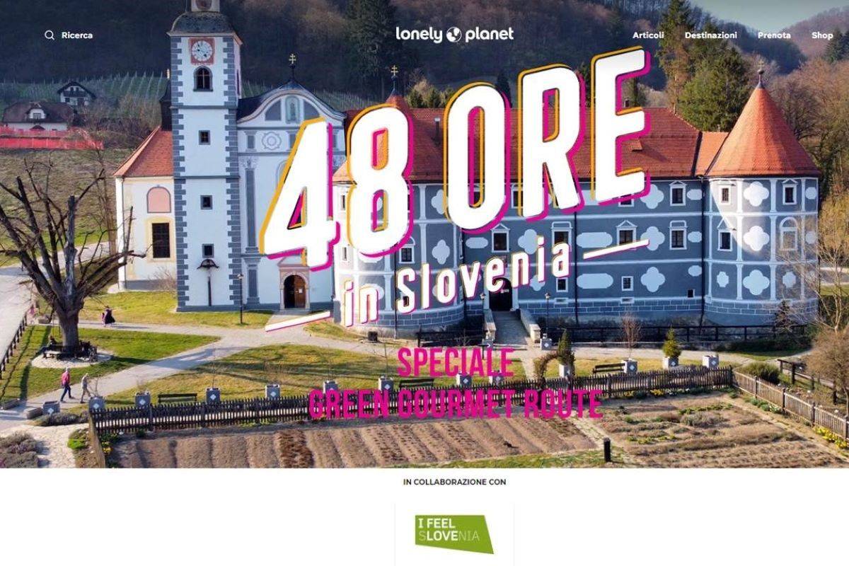 Lonely Planet Italia v obširnem prispevku o slovenski »Green Gourmet Route«