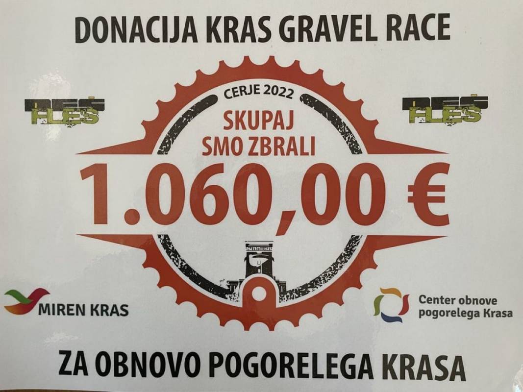 Prvi mednarodni »Kras Gravel race« izveden z odliko