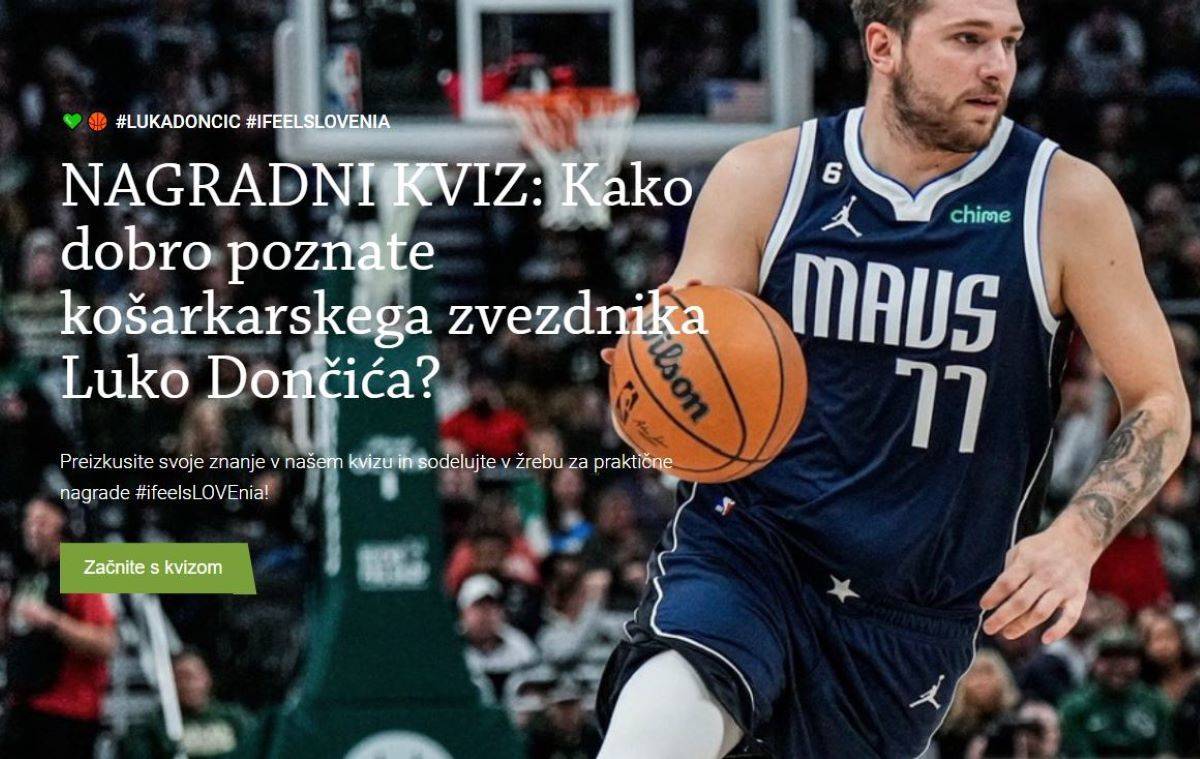 Nagradni kviz: Kako dobro poznate košarkarskega zvezdnika Luko Dončića?