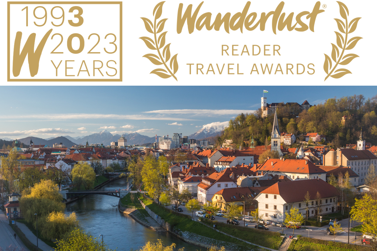 Slovenija in Ljubljana med nominiranimi destinacijami Wanderlust Reader Travel Awards 2023