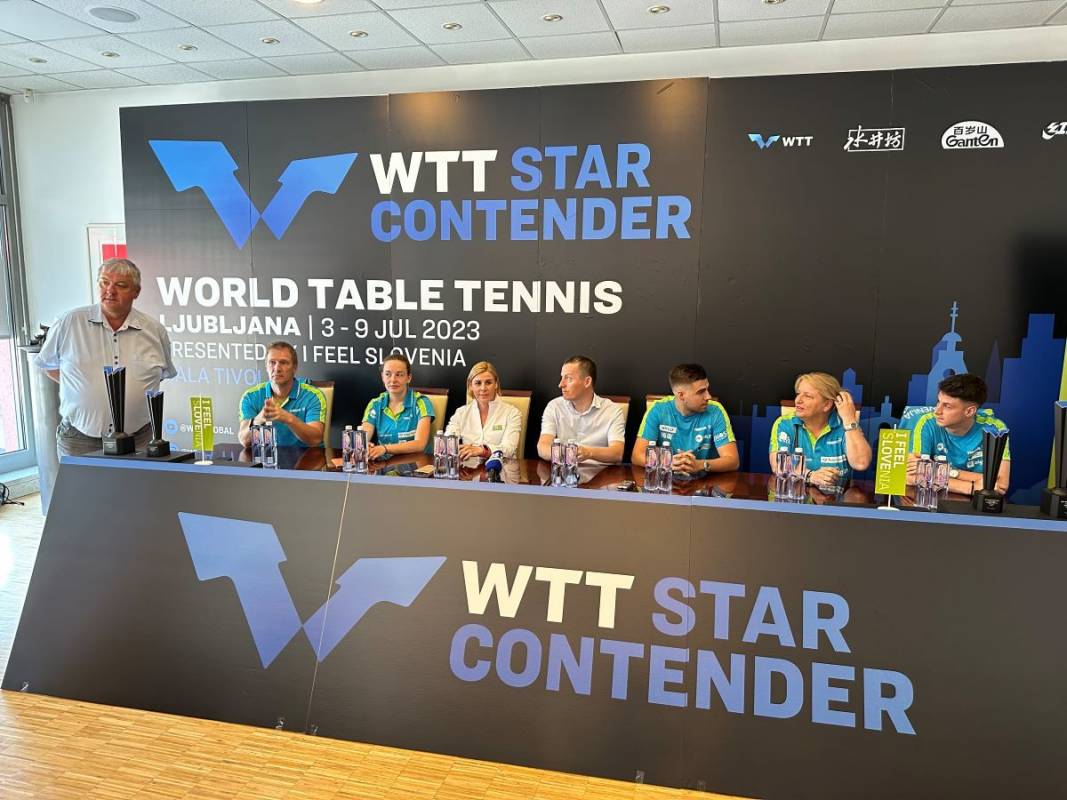 V Ljubljano prihaja »WTT Star Contender« turnir v namiznem tenisu
