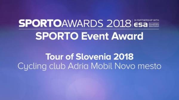Dirki Po Sloveniji 2018 nagrada Najboljši športni dogodek