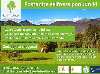 Gozdni selfness išče partnerje po Sloveniji
