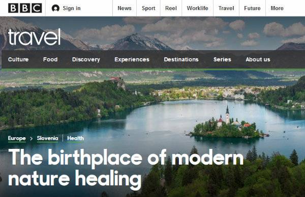 BBC Travel o Bledu - rojstnem kraju modernega naravnega zdravljenja