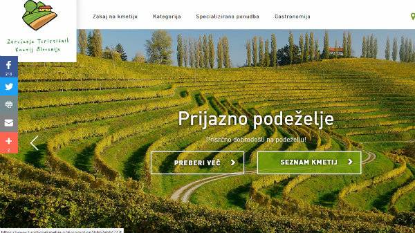 Celovita prenova portala Združenja turističnih kmetij Slovenije