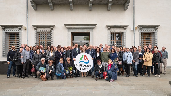 Udeleženci srečanja partnerjev Alpe-Adria-Trail.